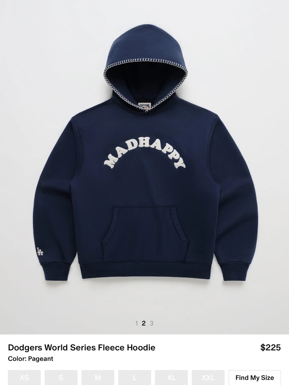 Madhappy Hoodie Dodgers World Series Fleece Hoodie LA Hoodie
